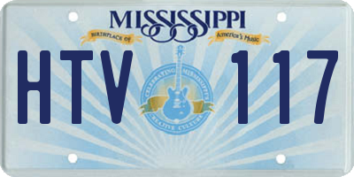 MS license plate HTV117