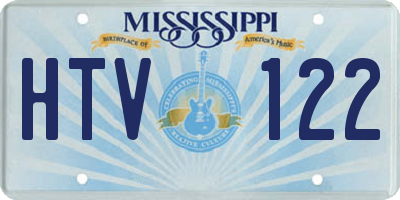 MS license plate HTV122