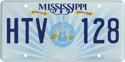 MS license plate HTV128