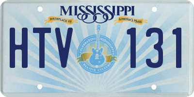 MS license plate HTV131