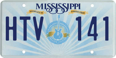 MS license plate HTV141