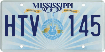 MS license plate HTV145