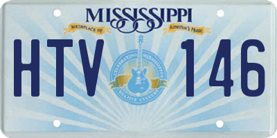 MS license plate HTV146