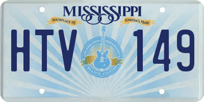MS license plate HTV149