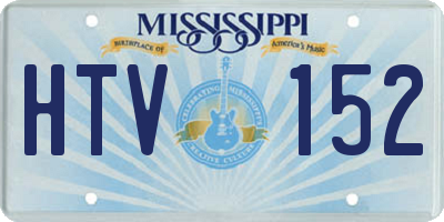 MS license plate HTV152