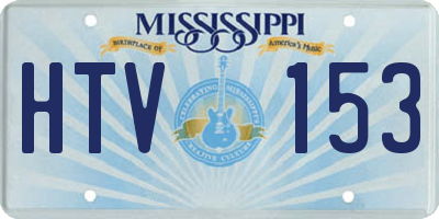 MS license plate HTV153