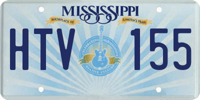 MS license plate HTV155