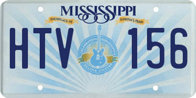MS license plate HTV156