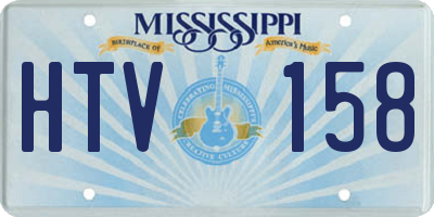 MS license plate HTV158