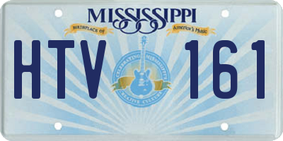 MS license plate HTV161