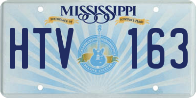 MS license plate HTV163