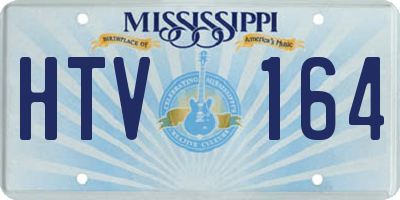 MS license plate HTV164