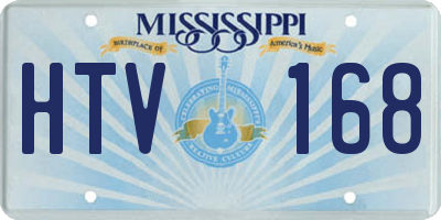 MS license plate HTV168
