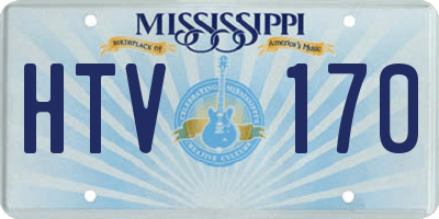 MS license plate HTV170