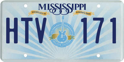 MS license plate HTV171