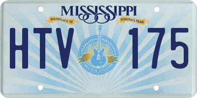 MS license plate HTV175
