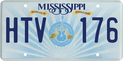 MS license plate HTV176