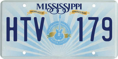 MS license plate HTV179