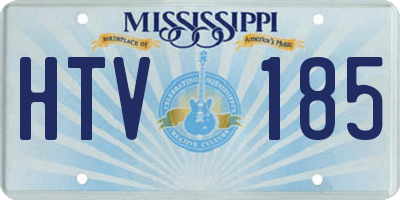 MS license plate HTV185