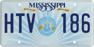 MS license plate HTV186