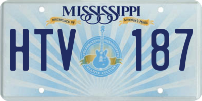 MS license plate HTV187