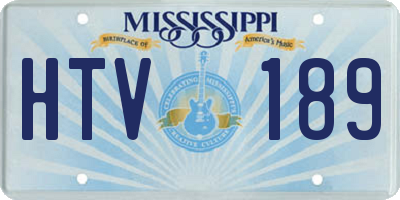 MS license plate HTV189