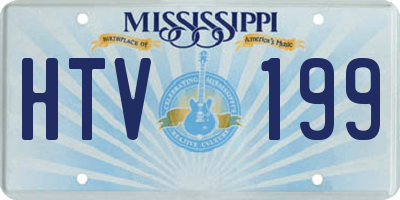 MS license plate HTV199