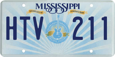 MS license plate HTV211