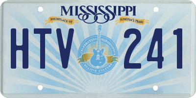 MS license plate HTV241