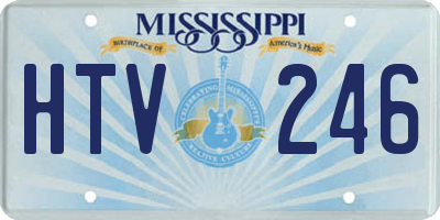 MS license plate HTV246