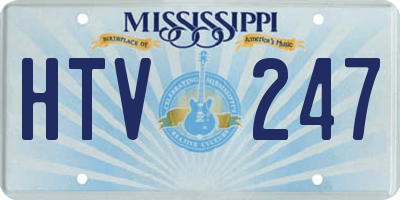 MS license plate HTV247