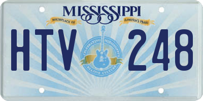 MS license plate HTV248