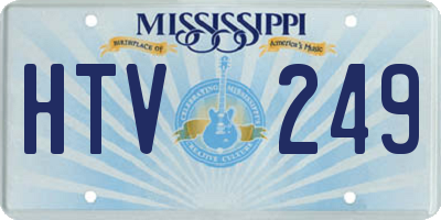 MS license plate HTV249