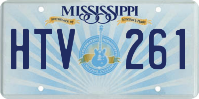 MS license plate HTV261