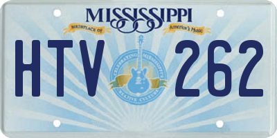 MS license plate HTV262
