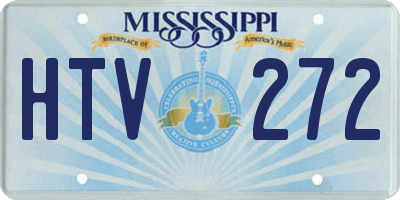 MS license plate HTV272