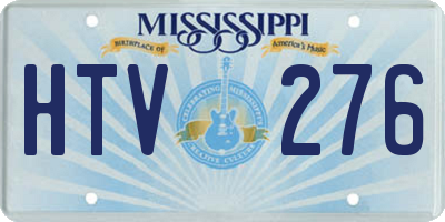 MS license plate HTV276