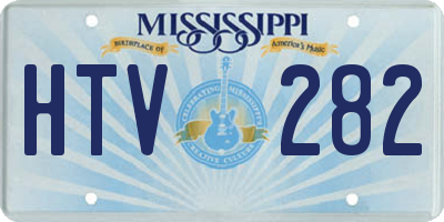 MS license plate HTV282