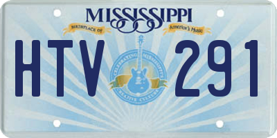 MS license plate HTV291