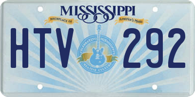 MS license plate HTV292
