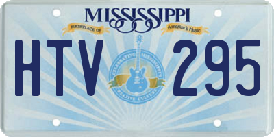 MS license plate HTV295