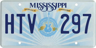 MS license plate HTV297