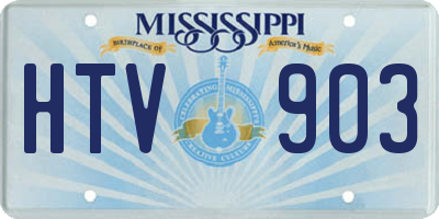 MS license plate HTV903