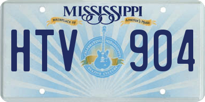 MS license plate HTV904