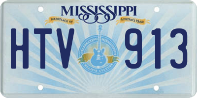MS license plate HTV913