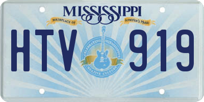 MS license plate HTV919