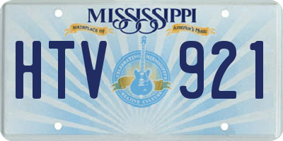 MS license plate HTV921
