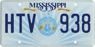 MS license plate HTV938