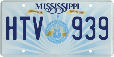 MS license plate HTV939