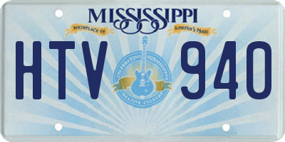 MS license plate HTV940